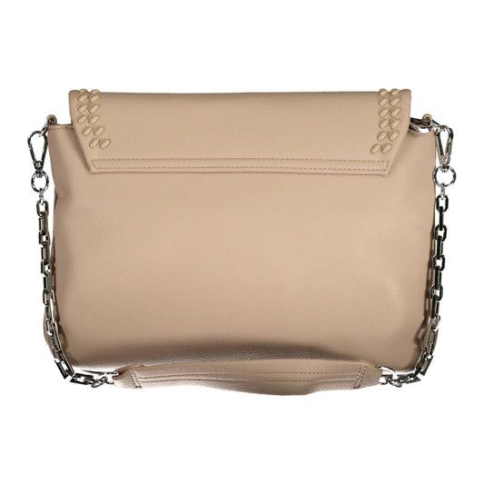 BYBLOS Beige Chain-Handle Shoulder Bag with Contrasting Details beige-chain-handle-shoulder-bag-with-contrasting-details