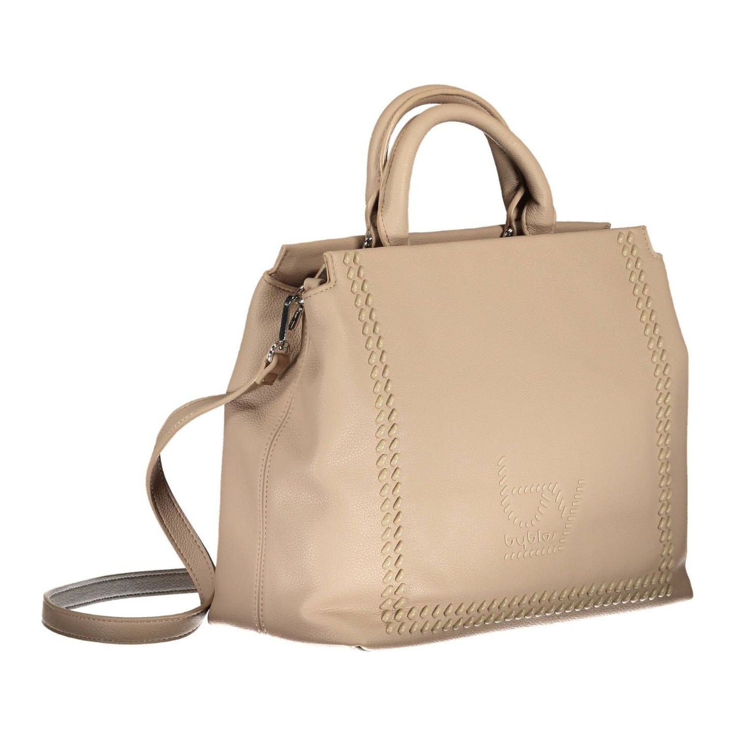 BYBLOS | Beige Elegance Dual Compartment Handbag| McRichard Designer Brands   