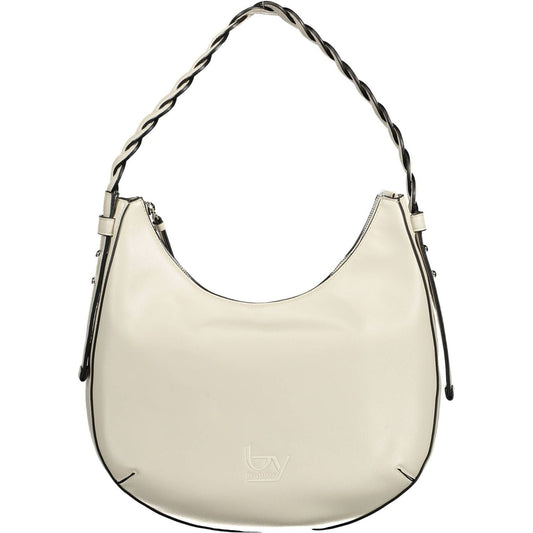 Chic Contrasting Detail White PVC Handbag