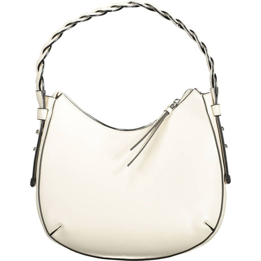 BYBLOS Chic White Shoulder Bag with Contrasting Details chic-white-shoulder-bag-with-contrasting-details