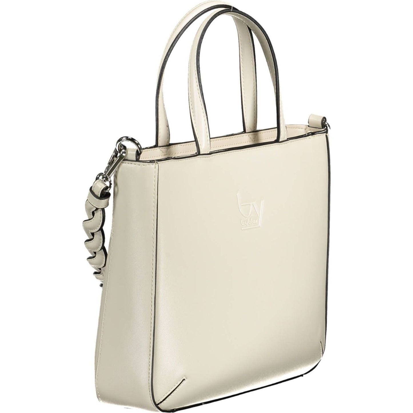 BYBLOS | Elegant White Contrast Detail Handbag| McRichard Designer Brands   