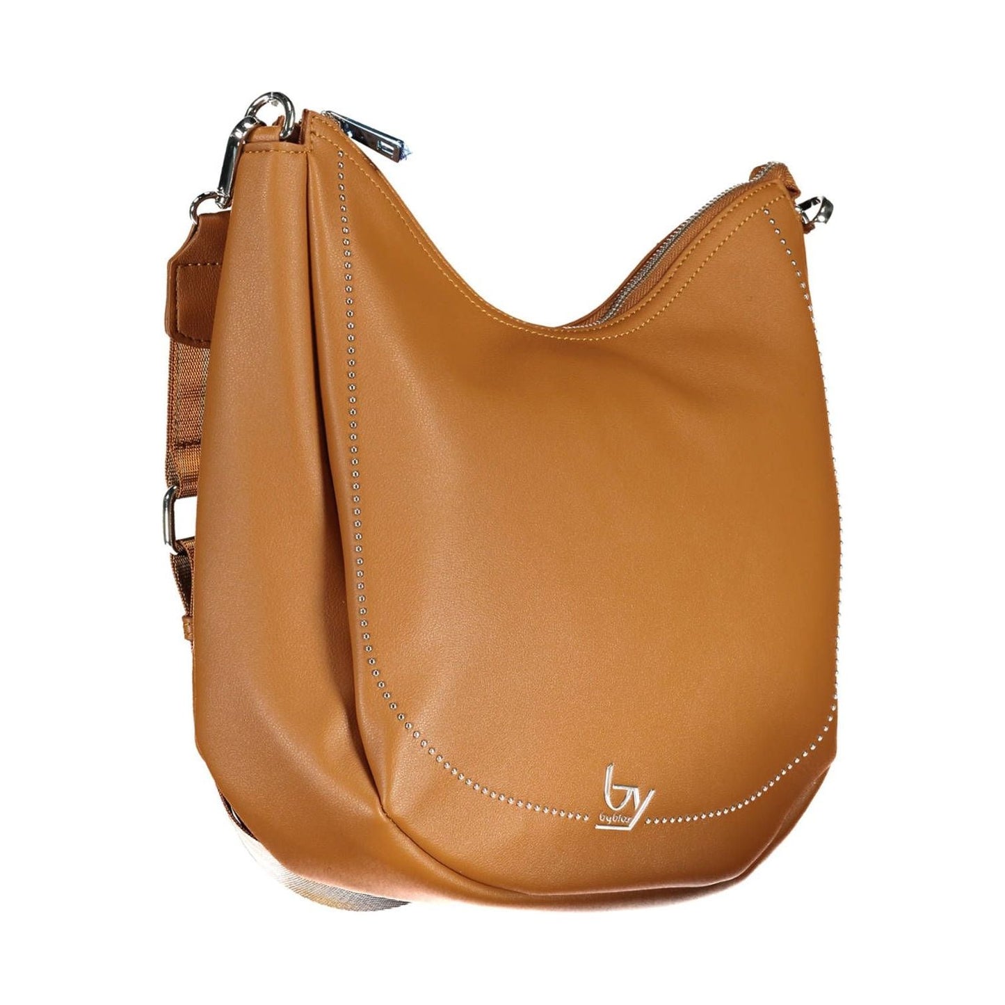 BYBLOS Chic Brown Handbag with Contrasting Details chic-brown-handbag-with-contrasting-details