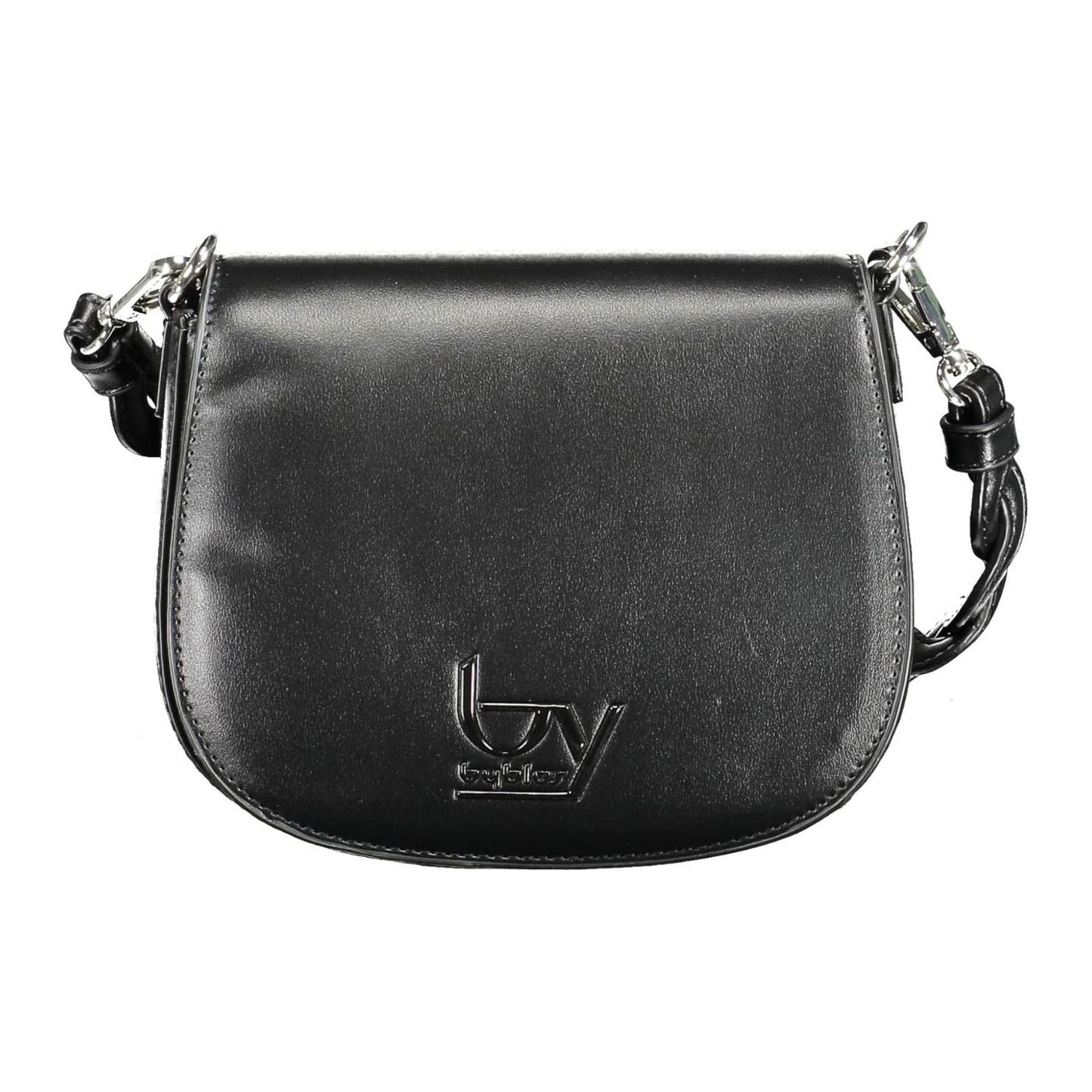 BYBLOS Elegant Contrasting Detail Black Handbag elegant-contrasting-detail-black-handbag