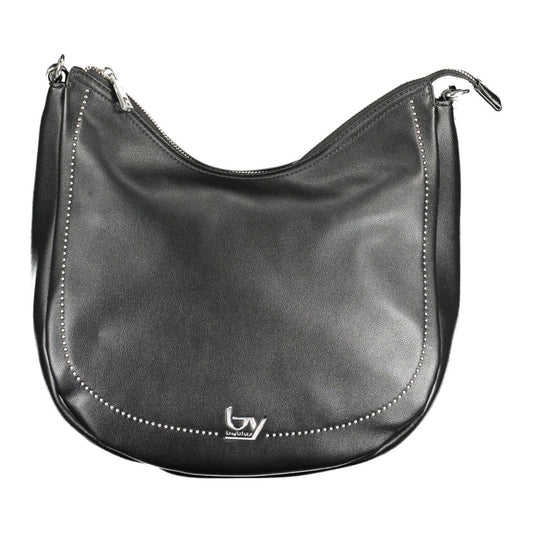 BYBLOS Elegant Black Polyurethane Handbag elegant-black-polyurethane-handbag