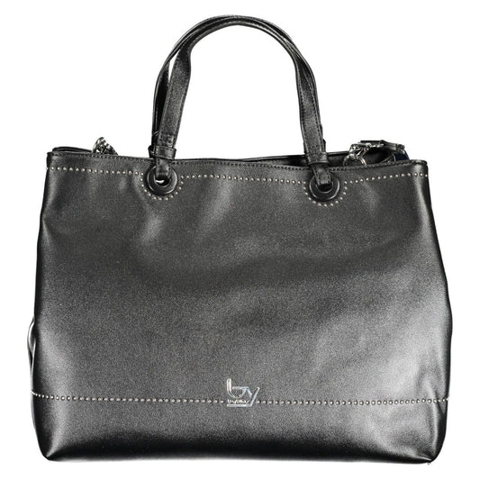 Chic Two-Handle City Bag with Contrast Detail