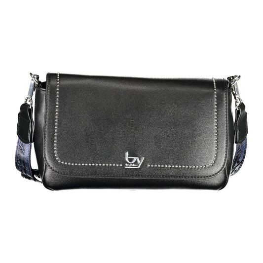 Elegant Black Contrasting Detail Handbag