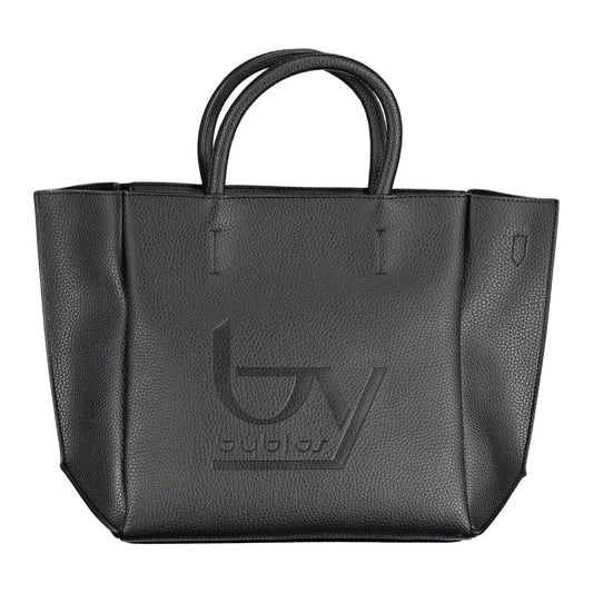 BYBLOS | Elegant Black Handbag with Chic Print| McRichard Designer Brands   