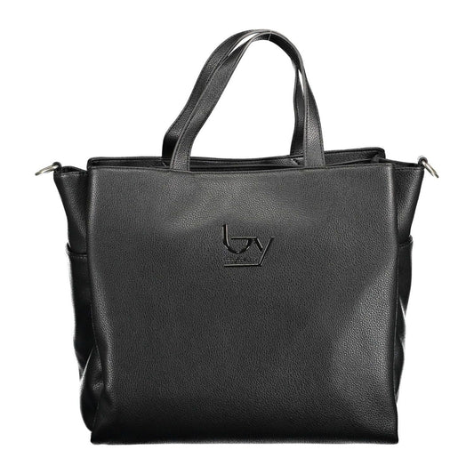 BYBLOS Chic Black Multi-Pocket Handbag chic-black-multi-pocket-handbag