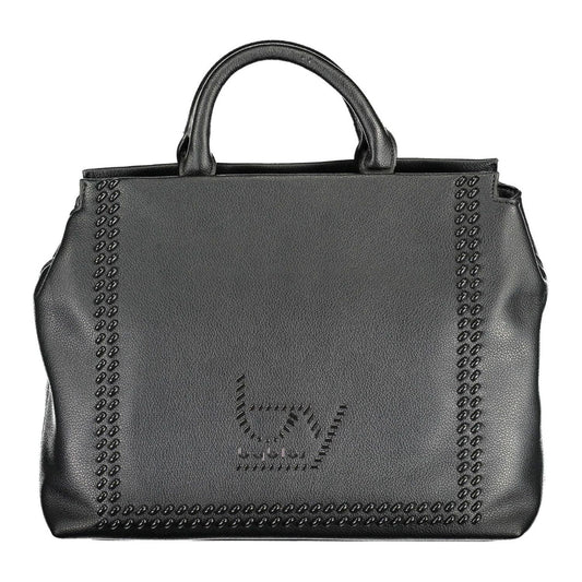 BYBLOS Elegant Two-Handle Black Handbag with Contrasting Details elegant-two-handle-black-handbag-with-contrasting-details