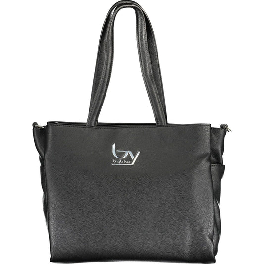 Elegant Black Chain-Strap Handbag