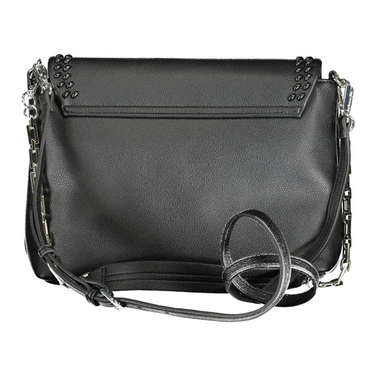 Elegant Chain-Handle Black Shoulder Bag