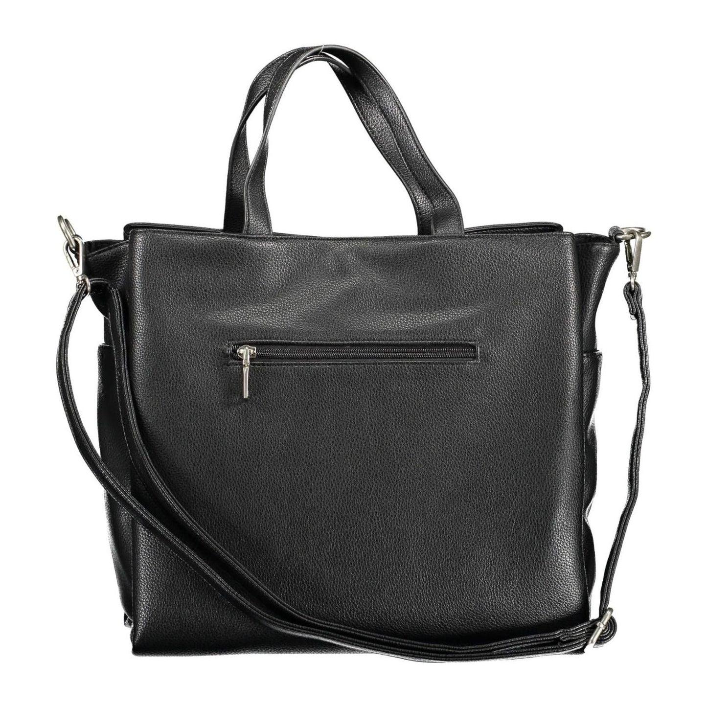 BYBLOS Chic Black Multi-Pocket Handbag chic-black-multi-pocket-handbag