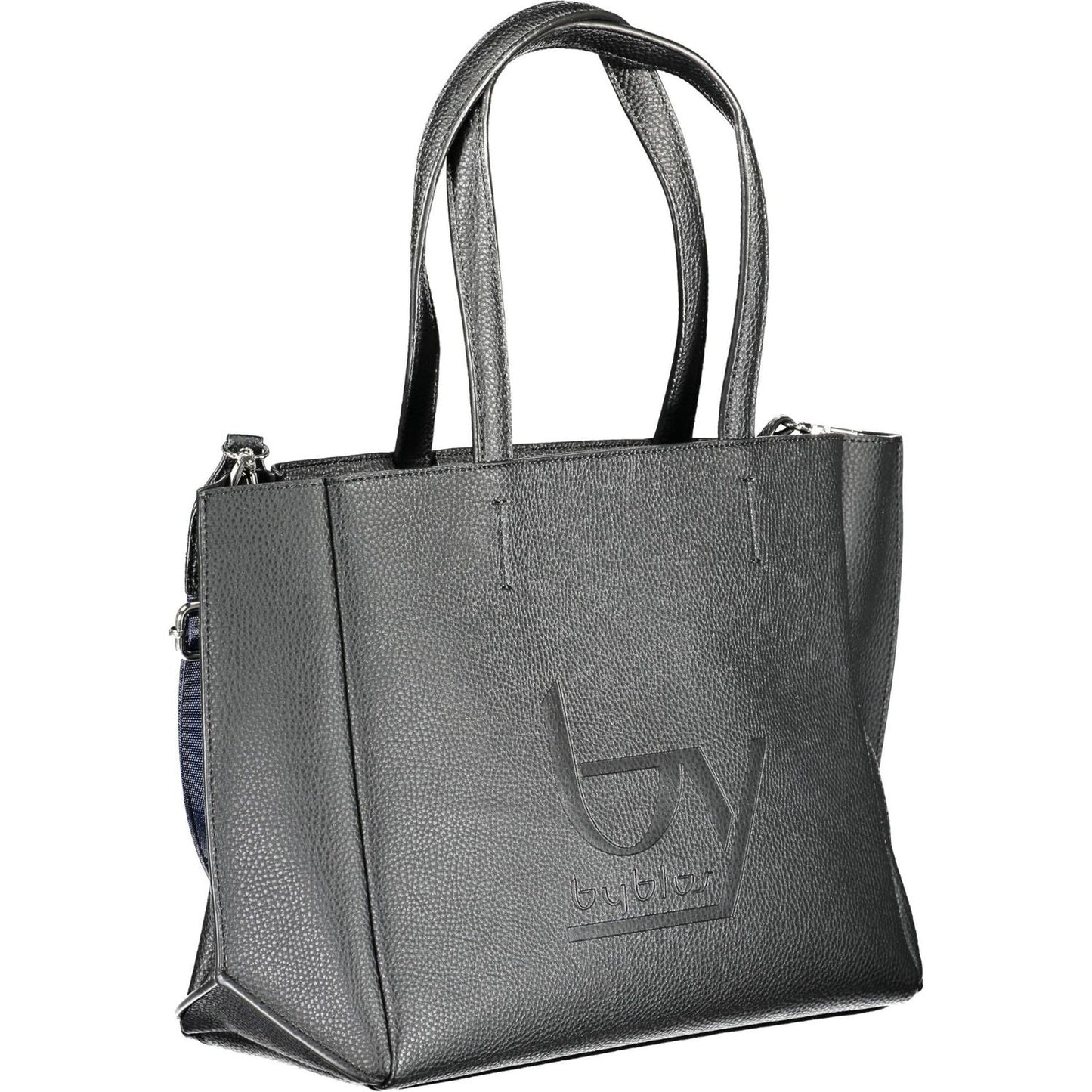 BYBLOS Chic Black Dual-Handle Printed Handbag chic-black-dual-handle-printed-handbag