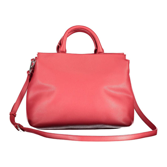 BYBLOS | Elegant Red Two-Compartment Handbag with Logo Detail| McRichard Designer Brands   