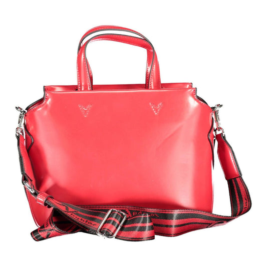 BYBLOS | Elegant Red Satchel with Contrasting Details| McRichard Designer Brands   