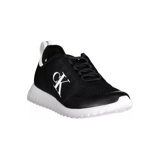 Calvin Klein | Black Polyester Sneaker| McRichard Designer Brands   