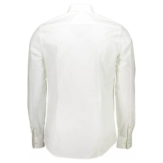 Calvin Klein | White Cotton Shirt| McRichard Designer Brands   
