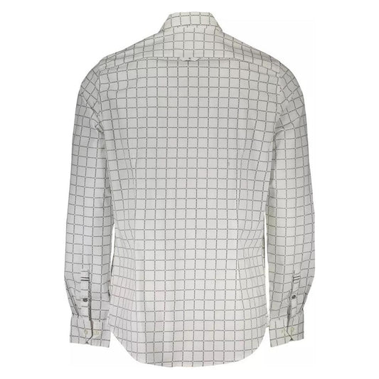 Calvin Klein | White Cotton Shirt| McRichard Designer Brands   