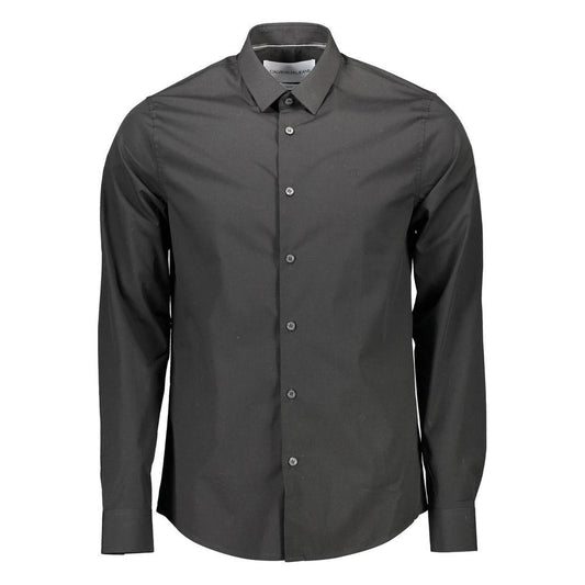 Calvin Klein | Sleek Slim Fit Long Sleeve Italian Collar Shirt| McRichard Designer Brands   