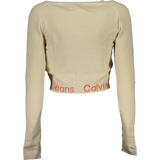 Calvin Klein | Beige Lyocell Shirt| McRichard Designer Brands   