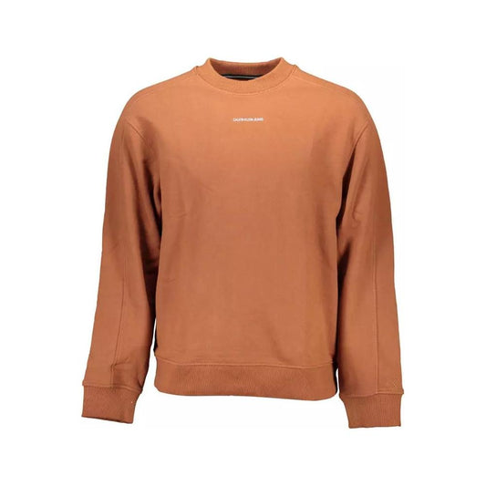 Calvin Klein | Brown Cotton Sweater| McRichard Designer Brands   