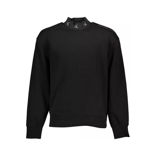Calvin Klein | Black Cotton Sweater| McRichard Designer Brands   