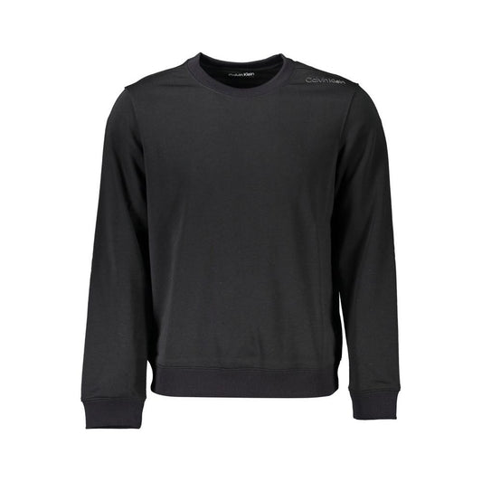 Calvin Klein | Sleek Black Crew Neck Sweater| McRichard Designer Brands   