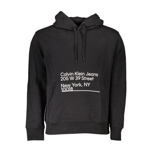 Calvin Klein | Sleek Cotton Hooded Sweatshirt with Logo| McRichard Designer Brands   