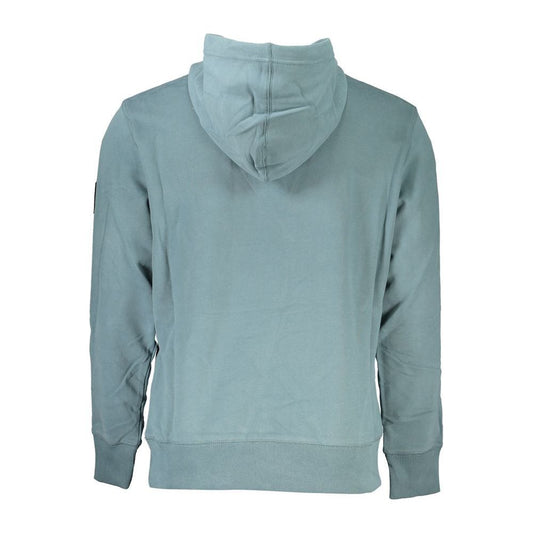 Calvin Klein | Chic Green Hooded Cotton Sweatshirt| McRichard Designer Brands   