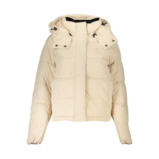Calvin Klein | Beige Polyester Jackets & Coat| McRichard Designer Brands   