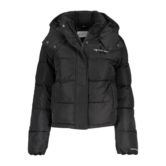 Sleek Long-Sleeved Jacket with Removable Hood