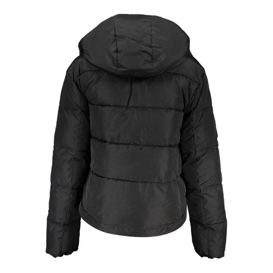 Sleek Long-Sleeved Jacket with Removable Hood
