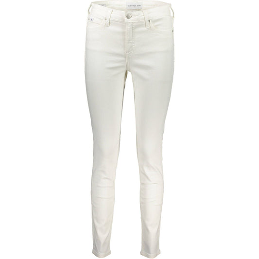 Calvin Klein | White Cotton Jeans & Pant| McRichard Designer Brands   