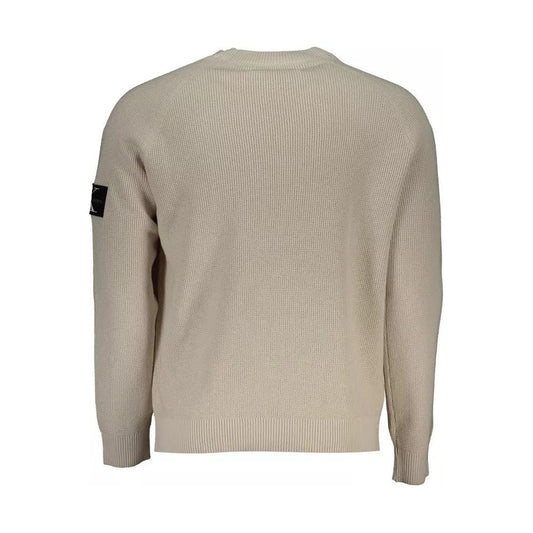 Calvin Klein | Beige Cotton Shirt| McRichard Designer Brands   
