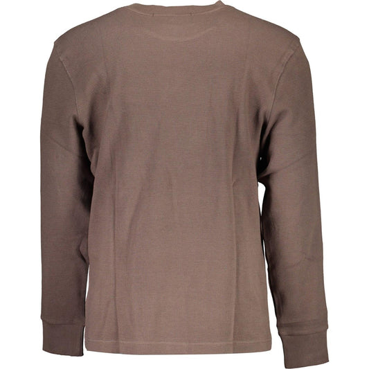Calvin Klein | Brown Cotton Shirt| McRichard Designer Brands   