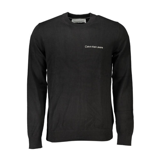 Calvin Klein | Sleek Long Sleeve Crew Neck Sweater with Logo| McRichard Designer Brands   