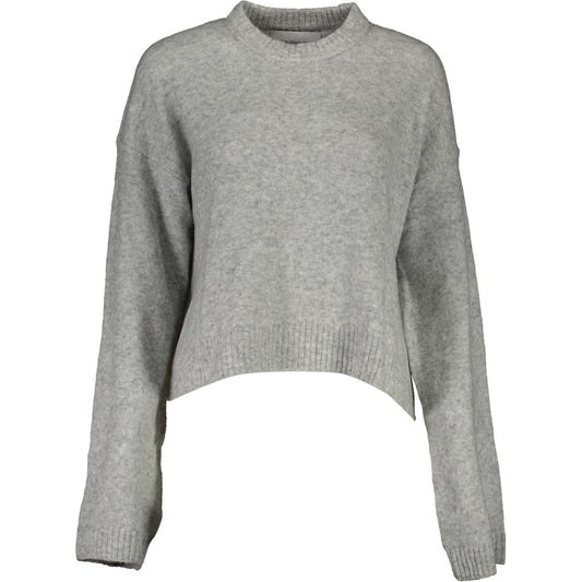 Calvin Klein | Gray Wool Shirt| McRichard Designer Brands   