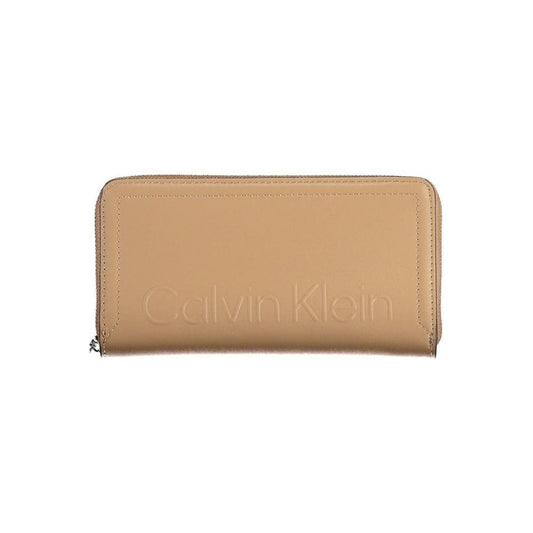 Calvin Klein | Brown Polyester Wallet| McRichard Designer Brands   