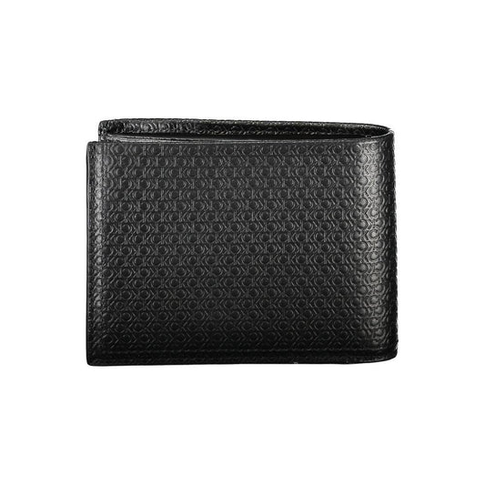 Calvin Klein | Sleek Black Leather Bifold Wallet with RFID Block| McRichard Designer Brands   