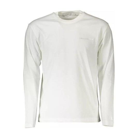 Calvin Klein | White Cotton T-Shirt| McRichard Designer Brands   