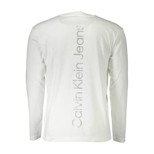 Calvin Klein | White Cotton T-Shirt| McRichard Designer Brands   