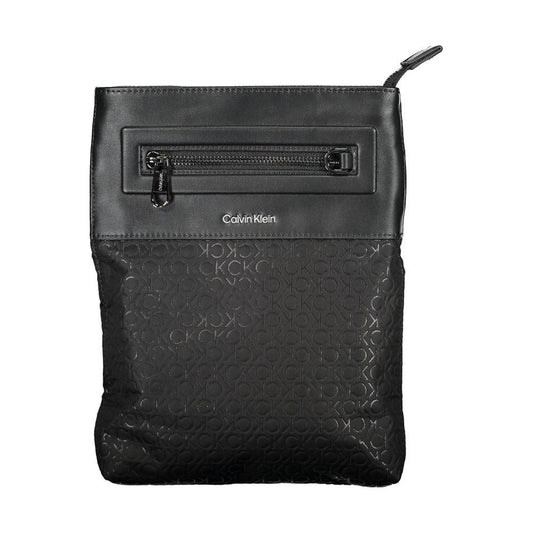 Calvin Klein | Eco-Conscious Sleek Black Shoulder Bag| McRichard Designer Brands   