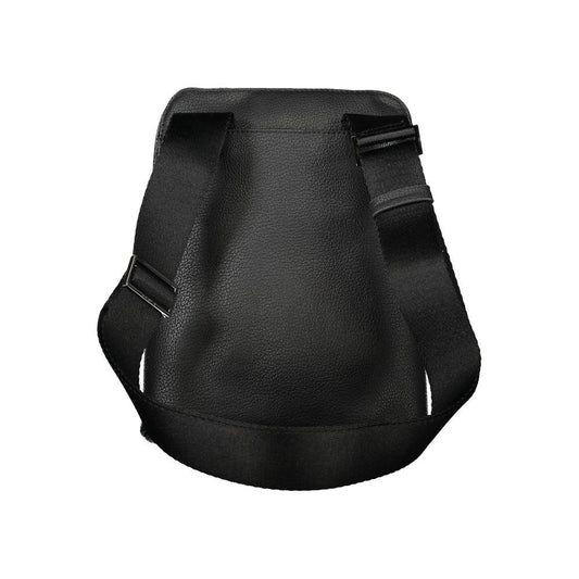 Calvin Klein | Sleek Black Shoulder Bag with Adjustable Strap| McRichard Designer Brands   