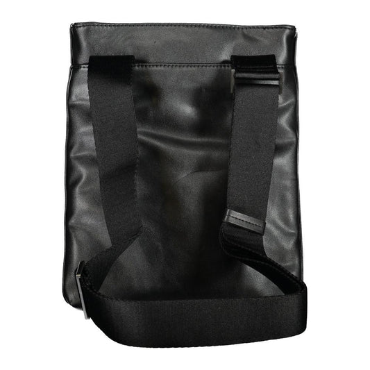 Calvin Klein | Sleek Black Shoulder Bag with Contrast Details| McRichard Designer Brands   