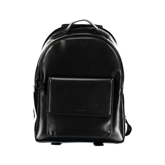 Calvin Klein | Elegant Black Urban Backpack with Laptop Compartment| McRichard Designer Brands   