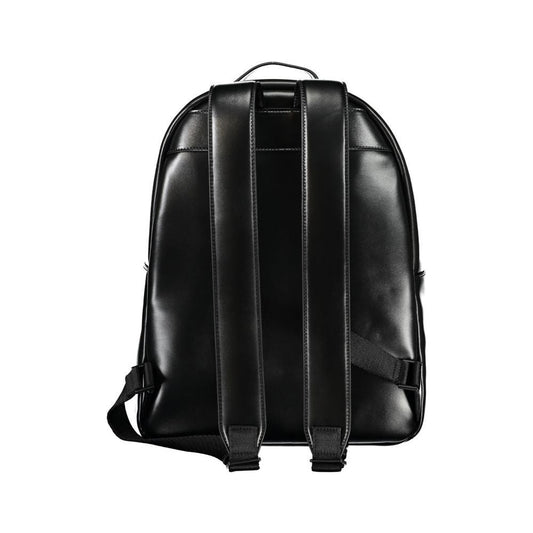 Calvin Klein | Elegant Black Urban Backpack with Laptop Compartment| McRichard Designer Brands   