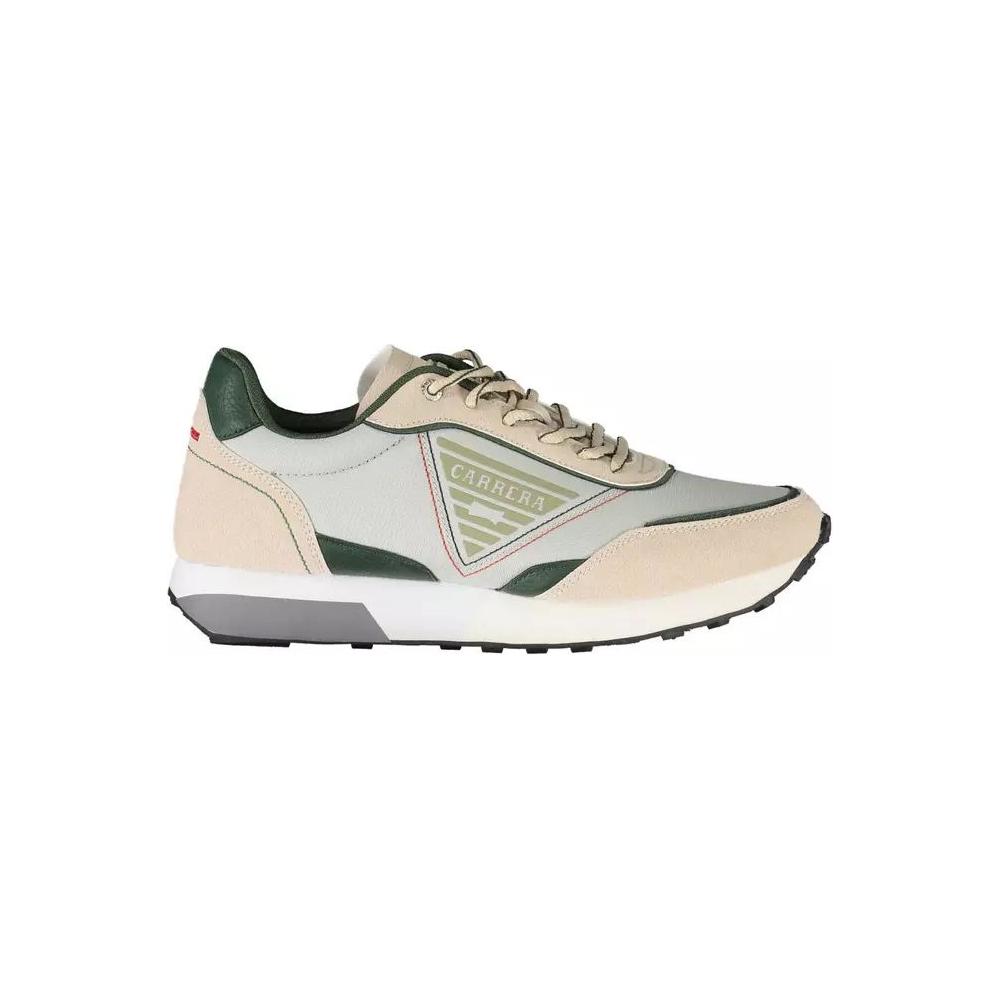 Carrera Beige ECO Leather Sneakers with Contrasting Details beige-eco-leather-sneakers-with-contrasting-details