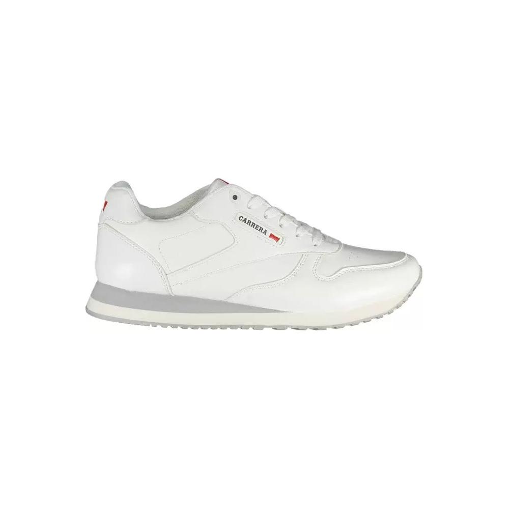 Carrera | Sleek White Eco-Leather Sneakers| McRichard Designer Brands   
