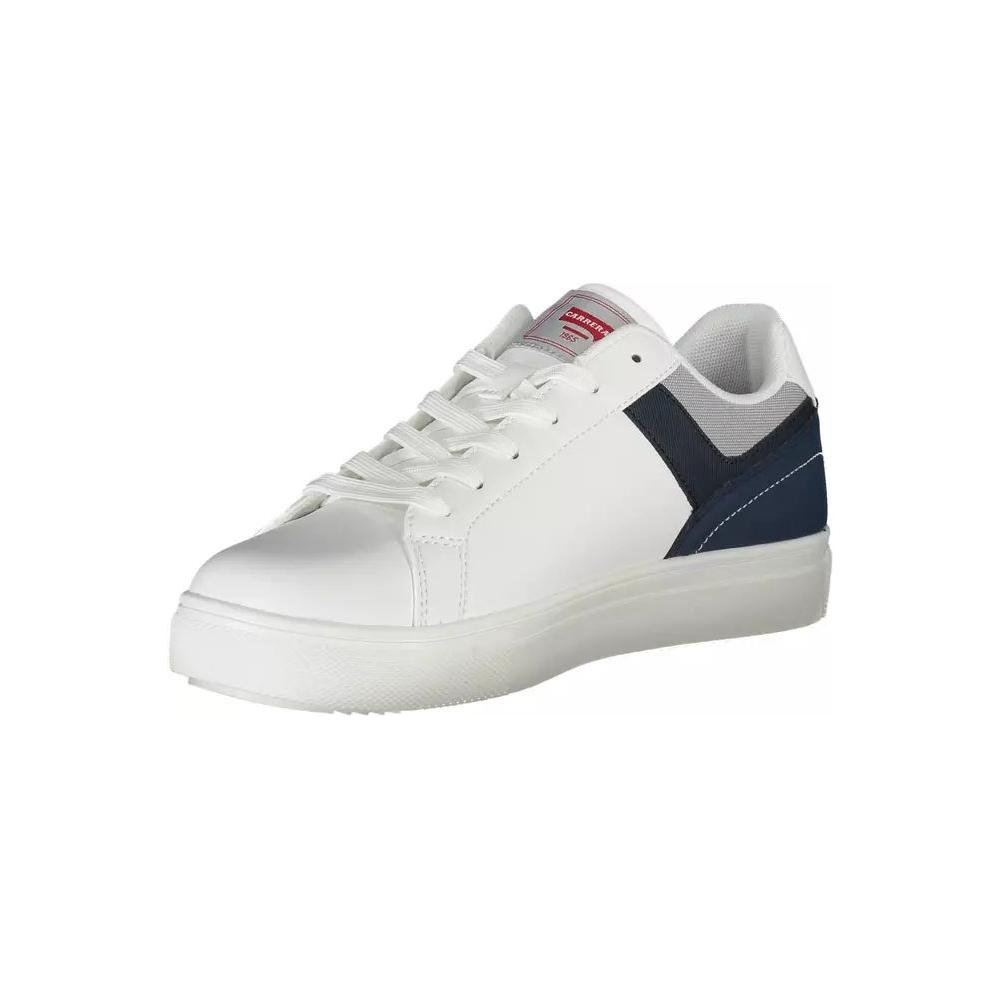 Carrera | Sleek White Carrera Sneakers with Contrasting Accents| McRichard Designer Brands   