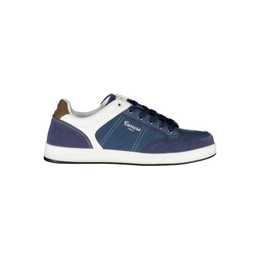 Eco-Conscious Blue Sneakers with Contrasting Details